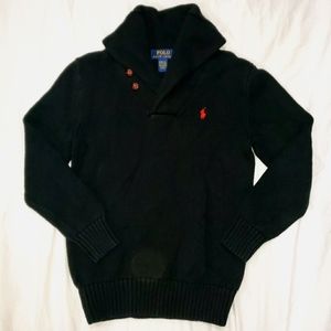 Cow neck Polo Sweater